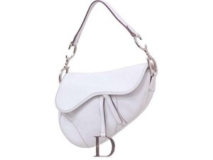 dior saddle mini white