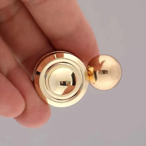 Giocattolo antistress scrivania adulto metallo fidget decompressione ipnosi giroscopio rotante - Foto 9 di 16