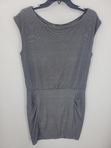 Vestido Athleta Westwood Para Mujer Grande Micro Rayas Acanalado Elastizado Tejido Suave - Imagen 1 de 8