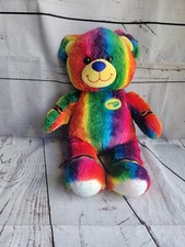 Build A Bear Workshop 2021 Crayola Rainbow Stripe 16" Stuffed Plush