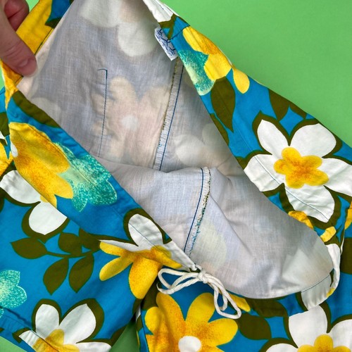 Bañador Cal Surf Vintage Años 60 Para Hombre - Pantalones Cortos de Natación Flower Power - Talla Pequeña - Imagen 4 de 10