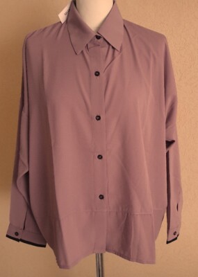 Elegante Bluse v. Monaco blue, altrosa, Gr. 42/44, langarm dünnes Material Neu 2
