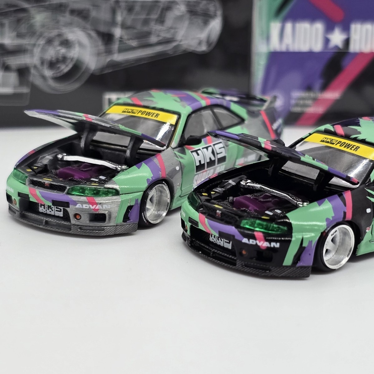 サイン入り KAIDO HOUSE NISSAN SKYLINE GT-R SEALED BOX KAIDO HOUSE x MINI GT NISSAN SKYLINE GT-R (R33