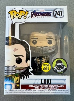Funko Pop Loki 747 Avengers Endgame Popultcha Glow Dark Marvel Vinyl Disney