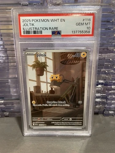 The Pokémon Company Joltik Sv: White Flare 116/086 Illustration Rare Holo PSA10