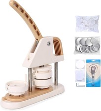    3-in-1 Button Maker Machine Ergonomic Arc Handle Press Kit With Button Part   