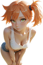 Misty Orange Hair Backyard Vinyl Car Decal Sticker 7" Weatherproof