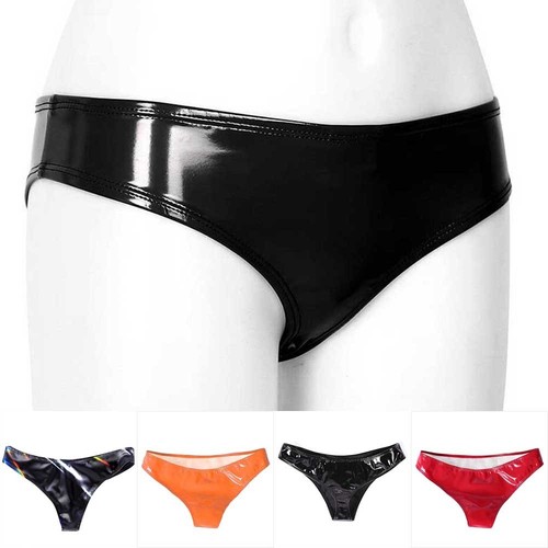 Sensual and Stylish Shiny Wet Look Panties Bikini Thong Clubwear for Women - Picture 5 of 30