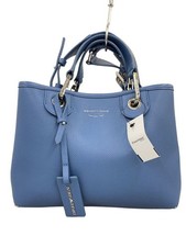 BORSA A TRACOLLA EMPORIO ARMANI PELLE blu usata