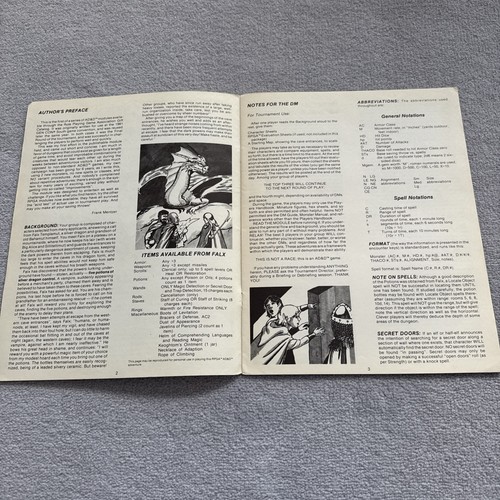 AD&D R1 To The Aid Of Falx D&D Module RPGA TSR Frank Mentzer VGC - Picture 12 of 16
