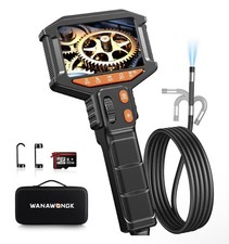 Two-Way Articulating Borescope Camera with Light: Industrial Endoscope 5.5FT