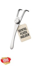 Dental Floss Holder Stainless Steel, Reusable Flosser Pick 1 Pack