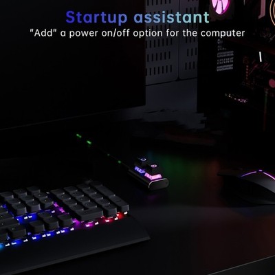 Desktop Computer External Power Reset Switches Button 2M Cable And LED Light