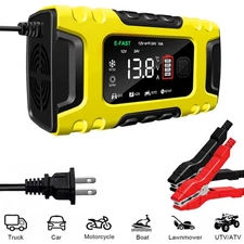 10A Smart Charger for Lifepo4 Lead Acid AGM 12V 24V Auto Marine Batteries