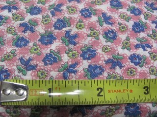 Vintage authentic cotton quilting weight tiny blue rose full size feed sack