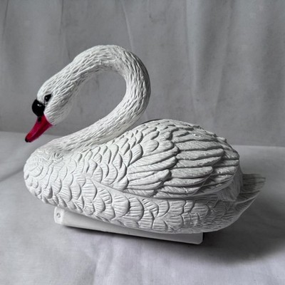 Schwan Figur Schwimmer Gartenteich Schwimmer Schwan Deko für Teich