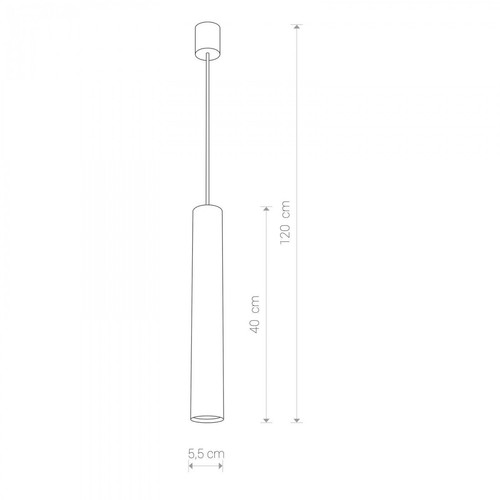 Moderna Lampada A Sospensione Grigia 40/120Cm Interno Cucina Bar Sala Da Pranzo - Foto 6 di 7