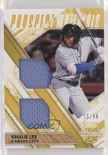 2019 Elite Extra Edition Dual Prospect Materials Gold 25/99 Khalil Lee 0c6