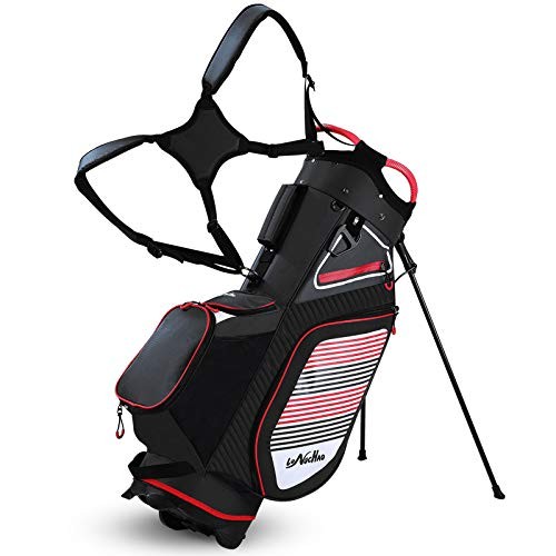For Men Navy 14 Way Divider Golf Bags, 6lb Lightweight Black