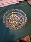 Vintage Libbey 4" Nob Hill Clear 4 Slot Round Ashtray Glass Beautiful — photo 1