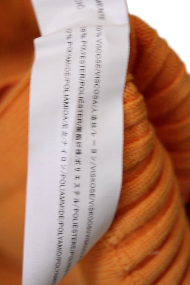 J.O.A. Cárdigan suéter naranja acanalado de manga larga con botones para mujer talla XS Foto 4 de 4