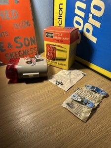 Exide Drydex RL5 Heck Fahrrad Fahrrad Lampe Batteriebetrieben Oldtimer Werbung