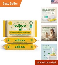 Tree Free Flushable Wipes, Certified Flushable, Septic Safe, Biodegradable, C...