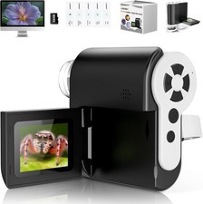 1000X Handheld Microscope for Kids, Temodu 4K 2.0" Screen Educational Science Ki