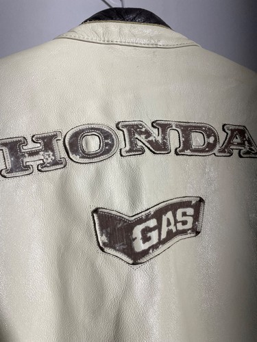 Vintage GAS Honda Racing Team Pepsol Leather Jacket size XXL - Picture 14 of 22