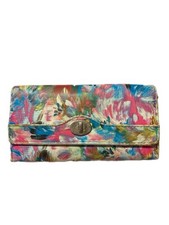 Women s Multicolor Floral Clutch Wallet Snap ...