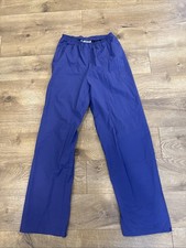 Women's Vintage 90s Columbia Water Proof Rain Pants Wide Leg PVC Purple Medium