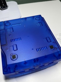 SEGA Dreamcast Clear Replacement Shell Housing Blue Transparent Kit