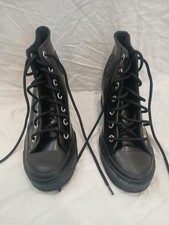 Converse Chuck Taylor All Star Wedge Hi Women's Size 7 Leather Shoes A12827C