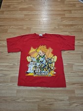 Vintage Digimon Shirt Fox Sz L 14/16 90s 2000s Promo Youth RARE Digimon