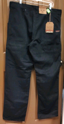 NEW Patagonia Workwear Pants Mens 36 Iron Forge Hemp Double Knee Canvas Black