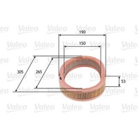 Valeo Luftfilter Filtereinsatz Passend FüR Renault 11 19 21 9 Super | 585627