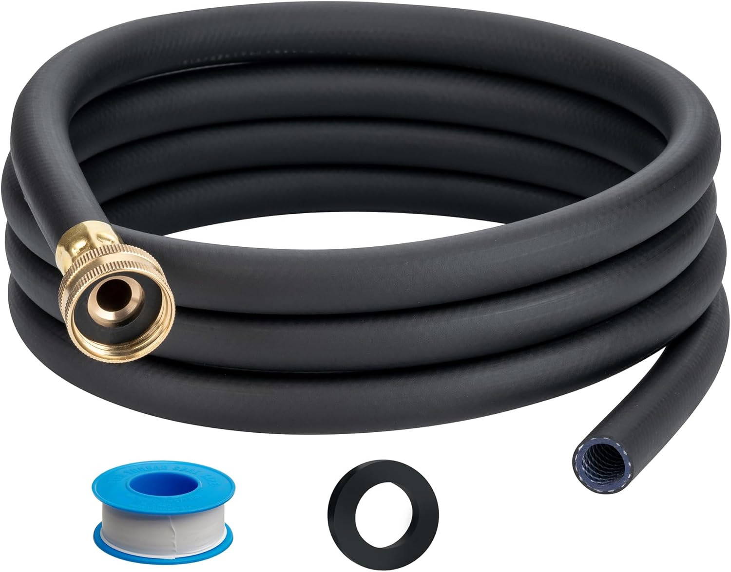 Drain Hose With 3/4� Fht Brass Rustproof Connector, Versatile