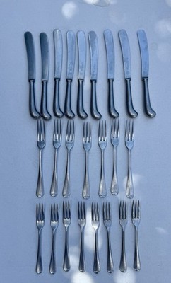 A Lot Of 24 Georgian House Antique Flatware Stainless Steel Sheffield England