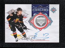 2024-25 Ultimate Collection 2023-24 Update Emblems 2024-25 Connor Zary Auto 1o4m