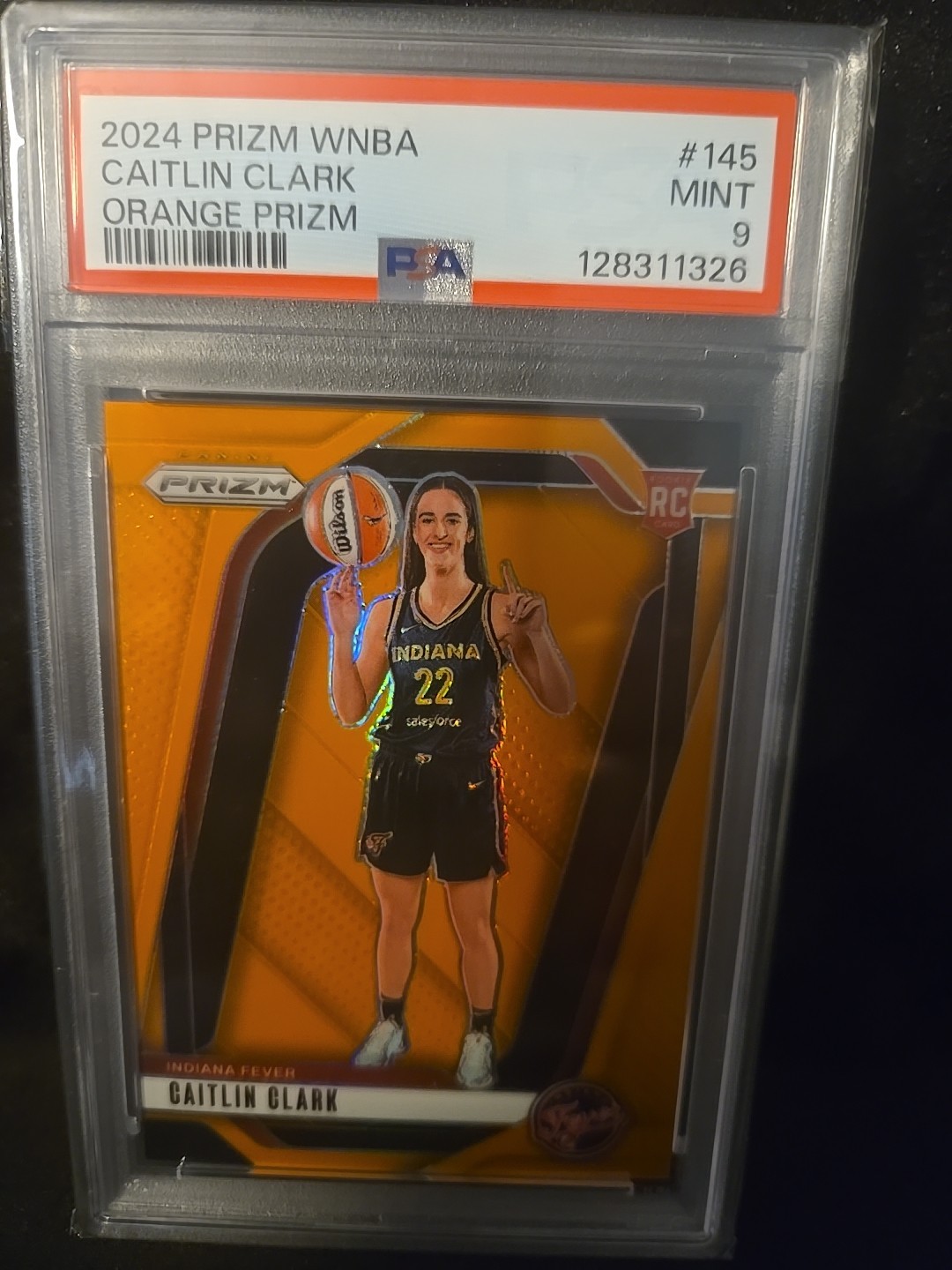 2024 Prizm WNBA Caitlin Clark #145 Orange Prizm /99 Gem Mint 9