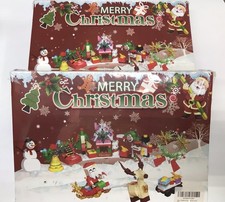 2X 24 Day Christmas Building Block Advent Calendar Kid Holiday 2 Gift Sets