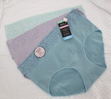 New set of 3 BALI COOL comfort BRIEFS dfmlb3 seamless lace BLUE LILAC GREEN