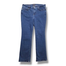 NYDJ Barbara Bootcut Jeans Womens 14 Dark Wash Lift Tuck High Rise