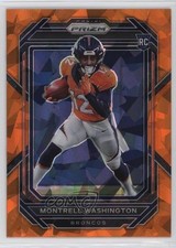 2022 Panini Prizm Rookies Orange Ice Prizm Montrell Washington #356 10nl