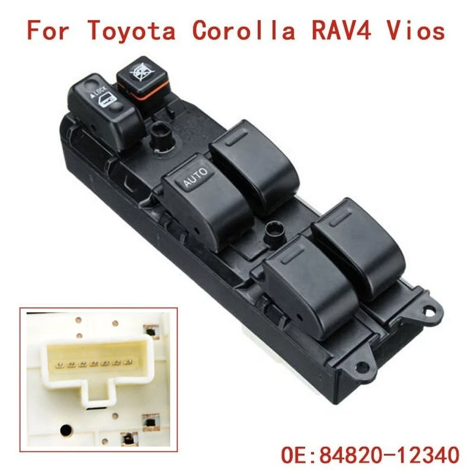 Para Toyota RAV4 2.0L Power 1998 1999 2000 interruptor de janela dianteiro esquerdo lado do motorista - Imagem 2 de 4
