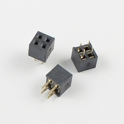 10Pcs 2mm 2.0mm Pitch 2x2 Pin 4 Pin Female Dual Row Straight Pin Header Strip *g