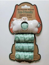 Eco Dog Waste Bags Dispenser 72 bgs 50 Recyclable Material Leak Proof