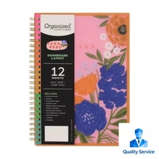 Organized by Happy Planner Feathered Flora Small 2025-2026 12 Month Loop Dated 