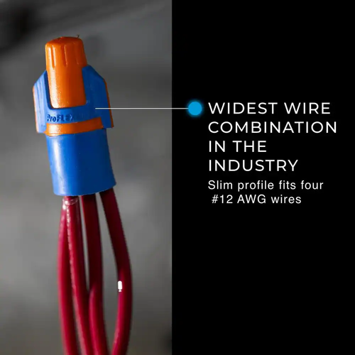 Twister Proflex Mini Orange/Blue Wire Connector, Jar of 175 - Picture 3 of 12