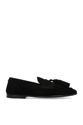DOLCE&GABBANA Black Suede Loafers New & Authentic